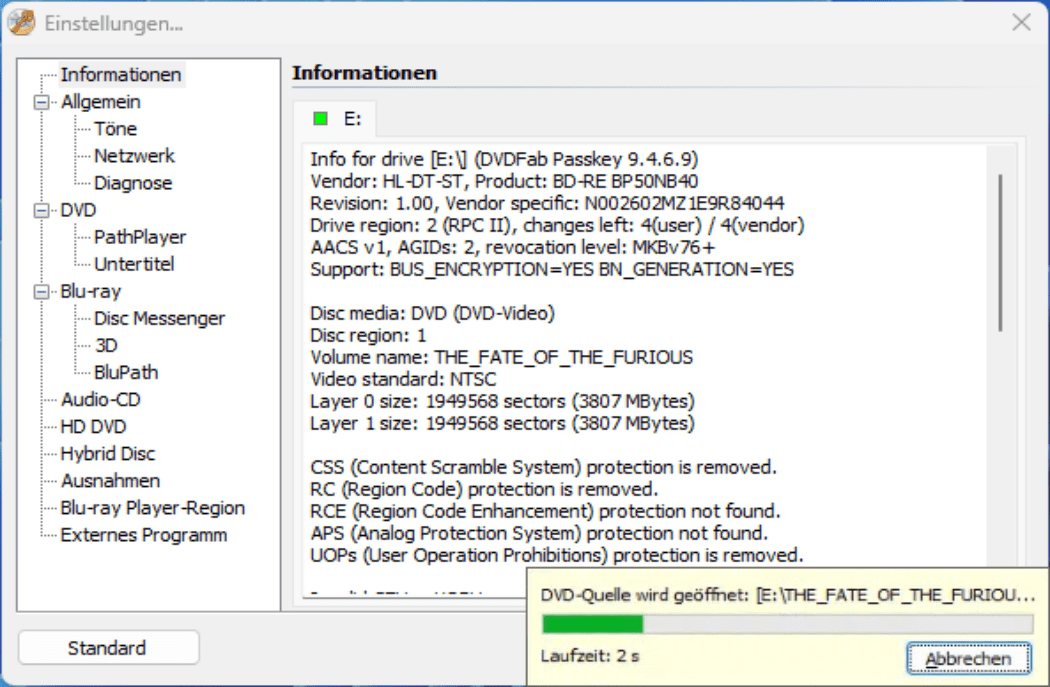 Passkey for blu-ray guide 2