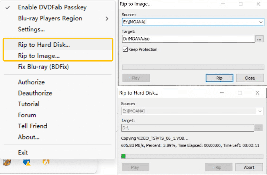 Passkey for blu-ray guide 3