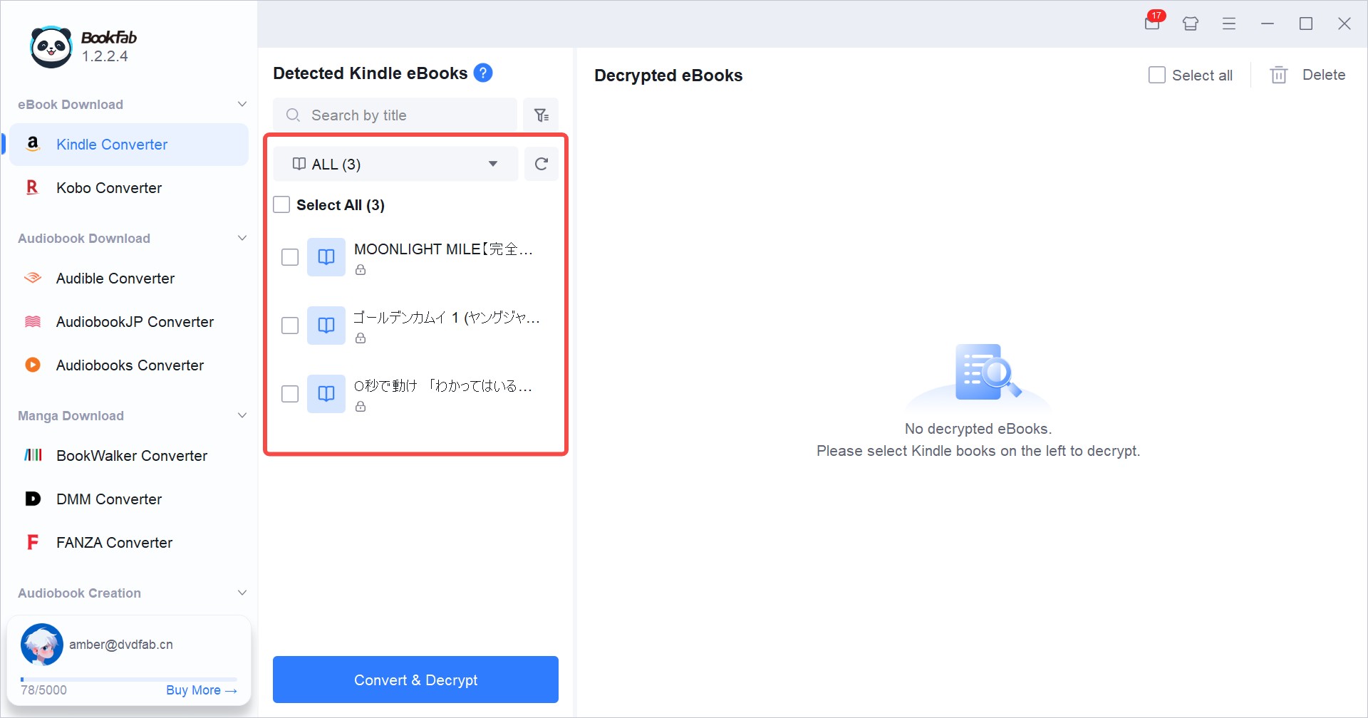 How to Remove DRM from Kindle Books with BookFab Kindle Converter