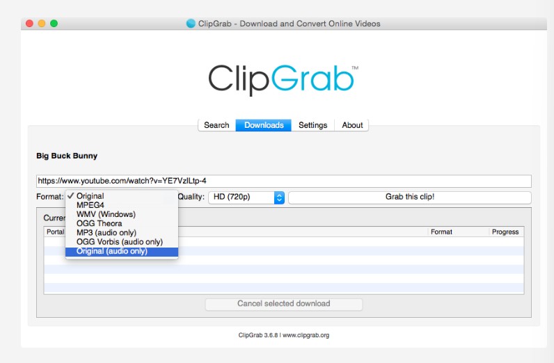 samemovie alternative: clipgrab