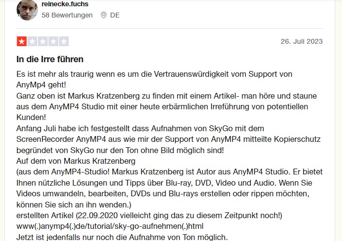 AnyMP4 Review:Extrahierte Videos haben möglicherweise keinen Ton