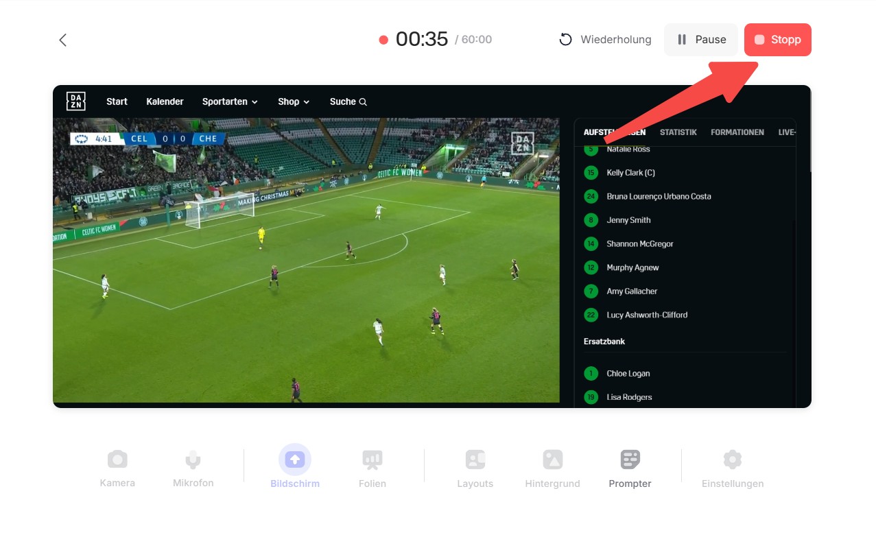 Mit VEED zum DAZN Offline Schauen