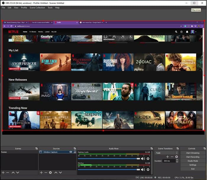 netflix download:OBS-Studio