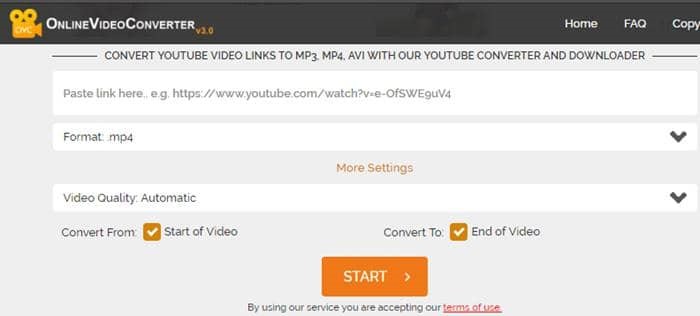 youtube downloader free online:2. OnlineVideoConverter.com - YouTube Downloader Online kostenlos