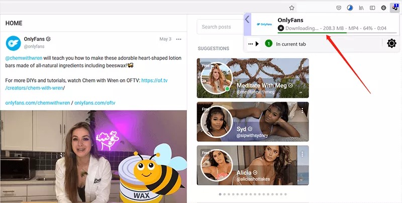 OnlyFans-Videos-Speichern mit der Chrome-Erweiterung