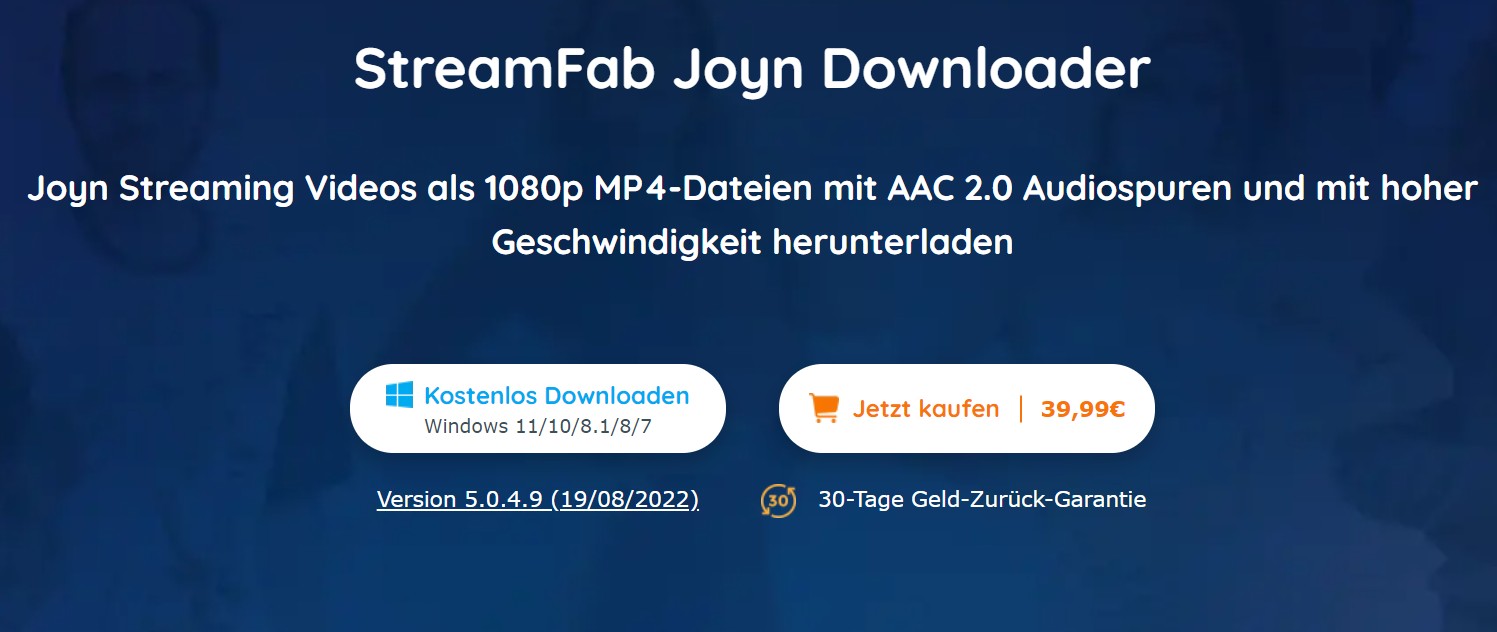 joyn plus test, joyn plus kostenlos testen:2.1 StreamFab Joyn Downloader