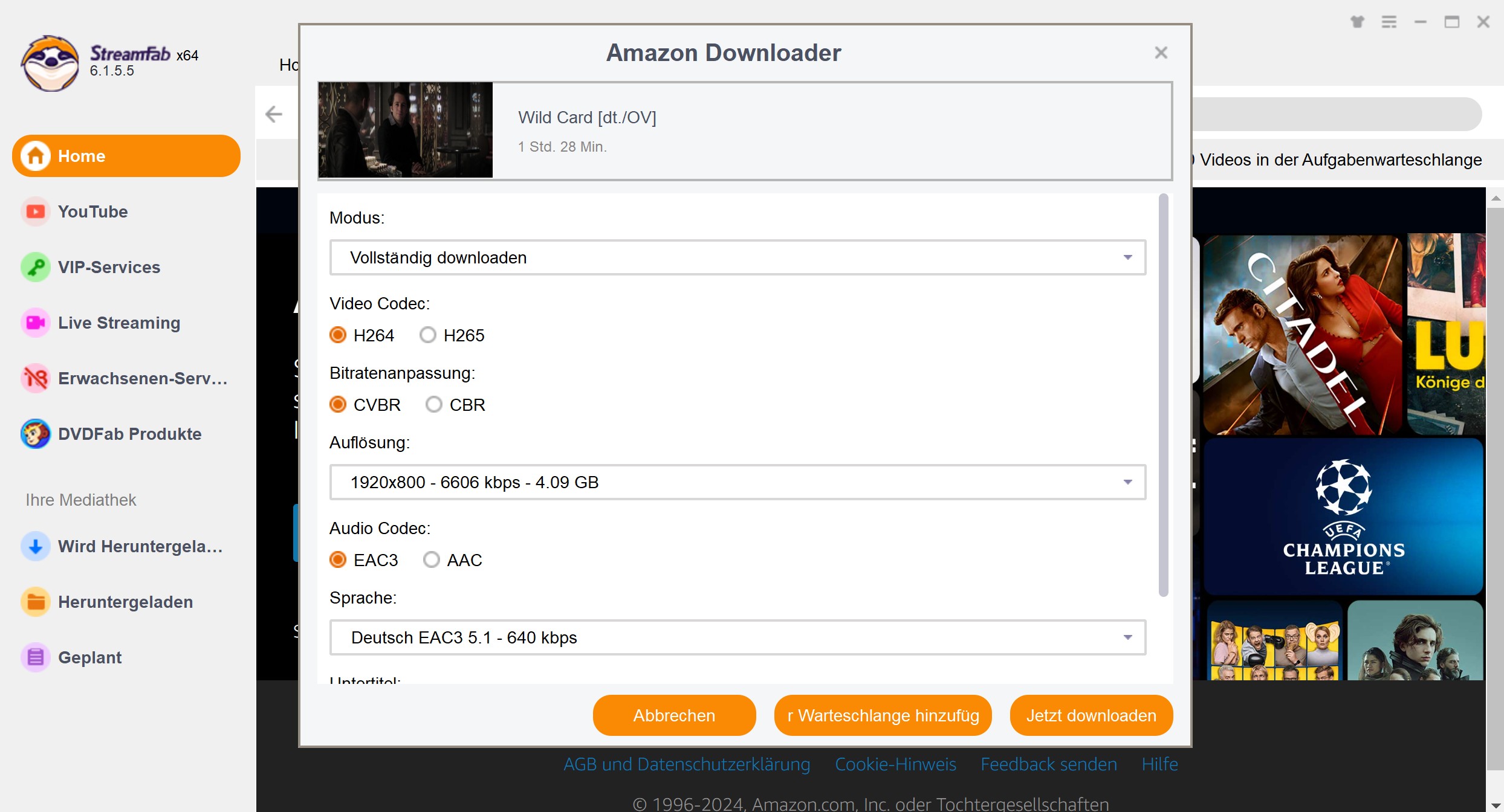 Wie entferne ich DRM von Amazon Prime Video mit StreamFab Amazon Downloader?