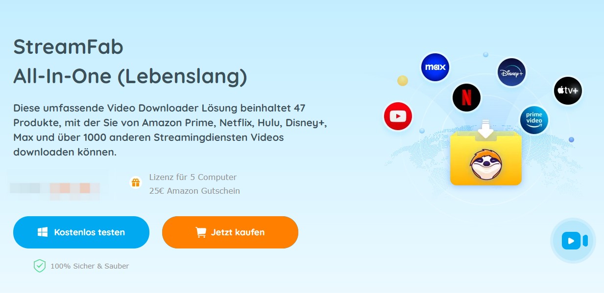 Videos-Downloader für PC: StreamFab Video Downloader