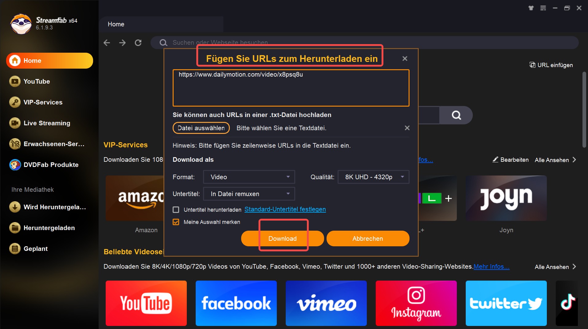 Videos-Downloader für PC: StreamFab Video Downloader