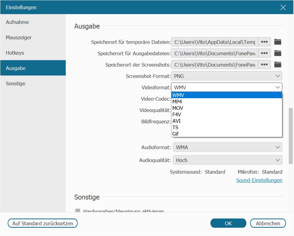 Aufnahme-Software für Zattoo