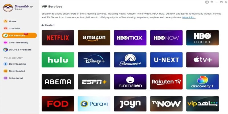 Select the StreamFab Disney Plus Downloader