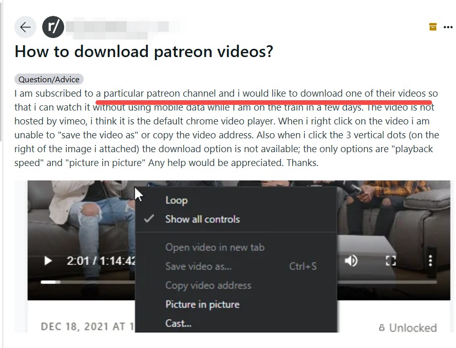 how to download patreon videos