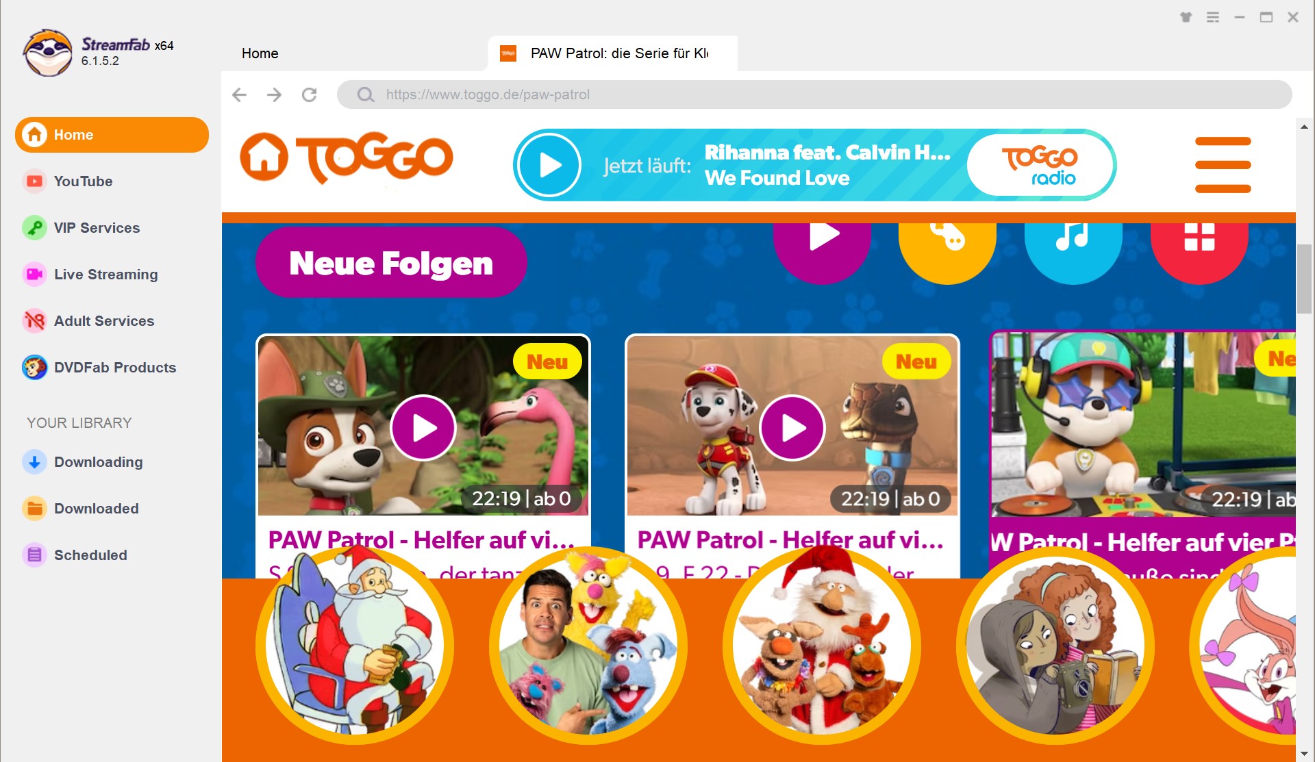 Steps to Use StreamFab to Download Videos from Toggo: