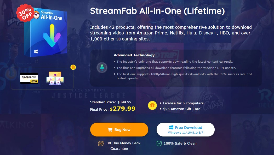 download video free from Firefox limitation with StreamFab downloader