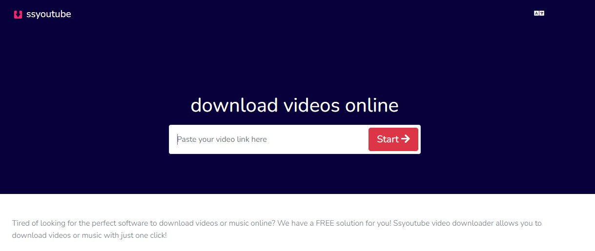 GenYouTube Downloader alternative: ssyoutube