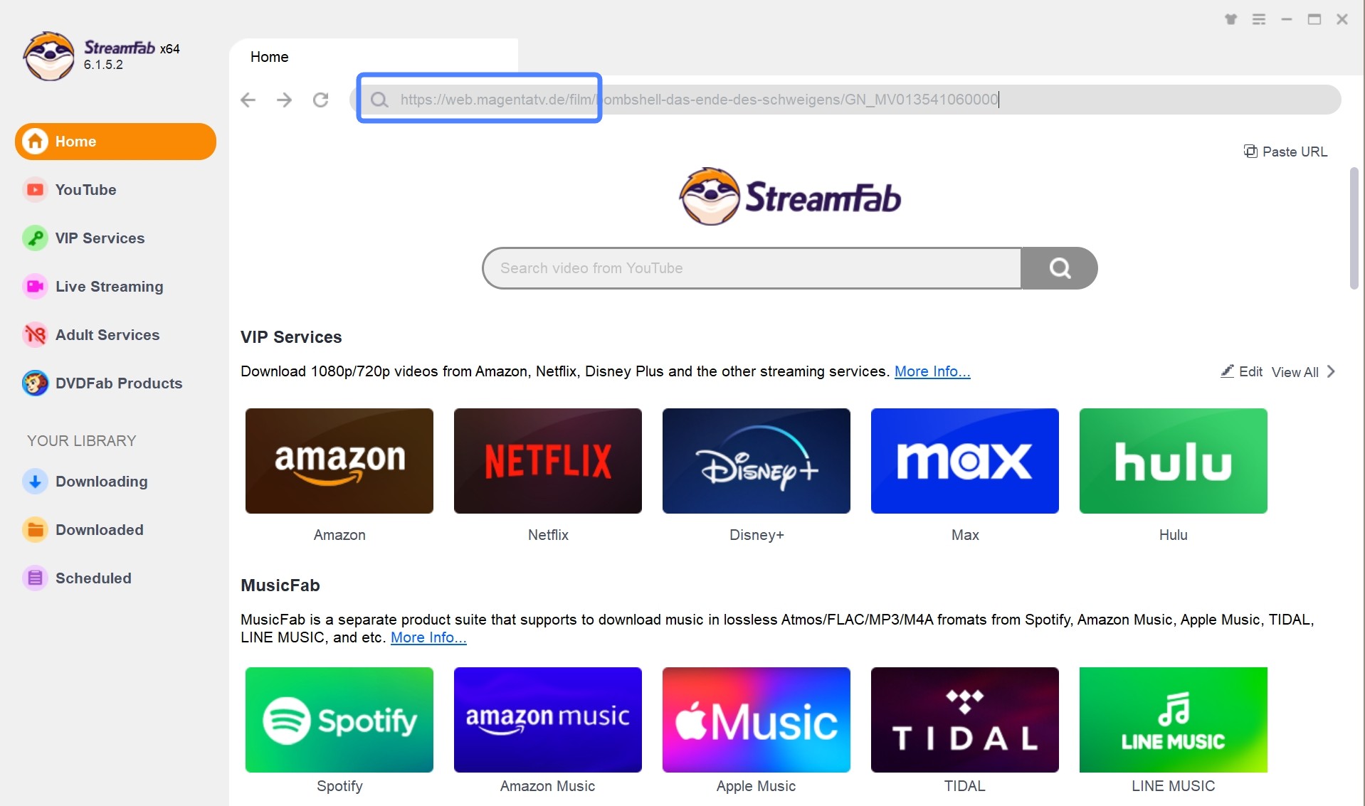 Steps to Use StreamFab to Download Videos from Magenta TV