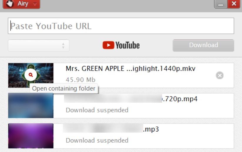 Airy YouTube ダウンローダーの使い方
