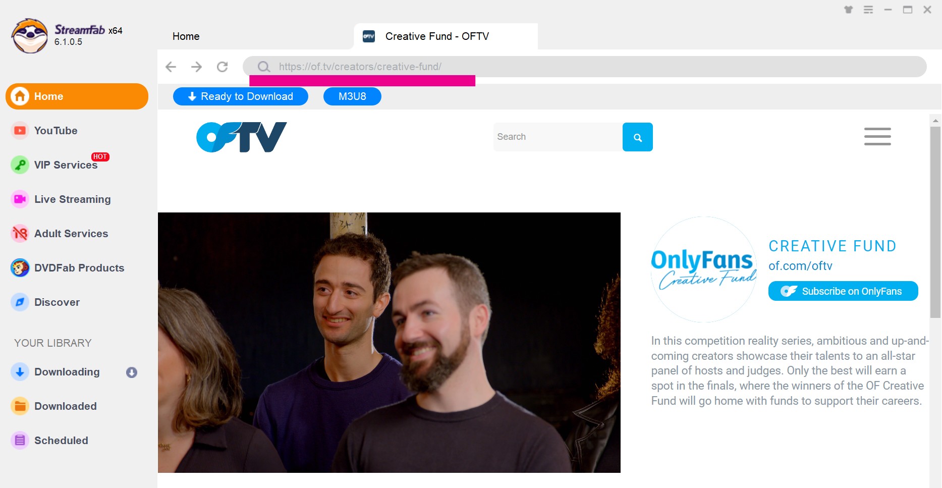 download oftv videos