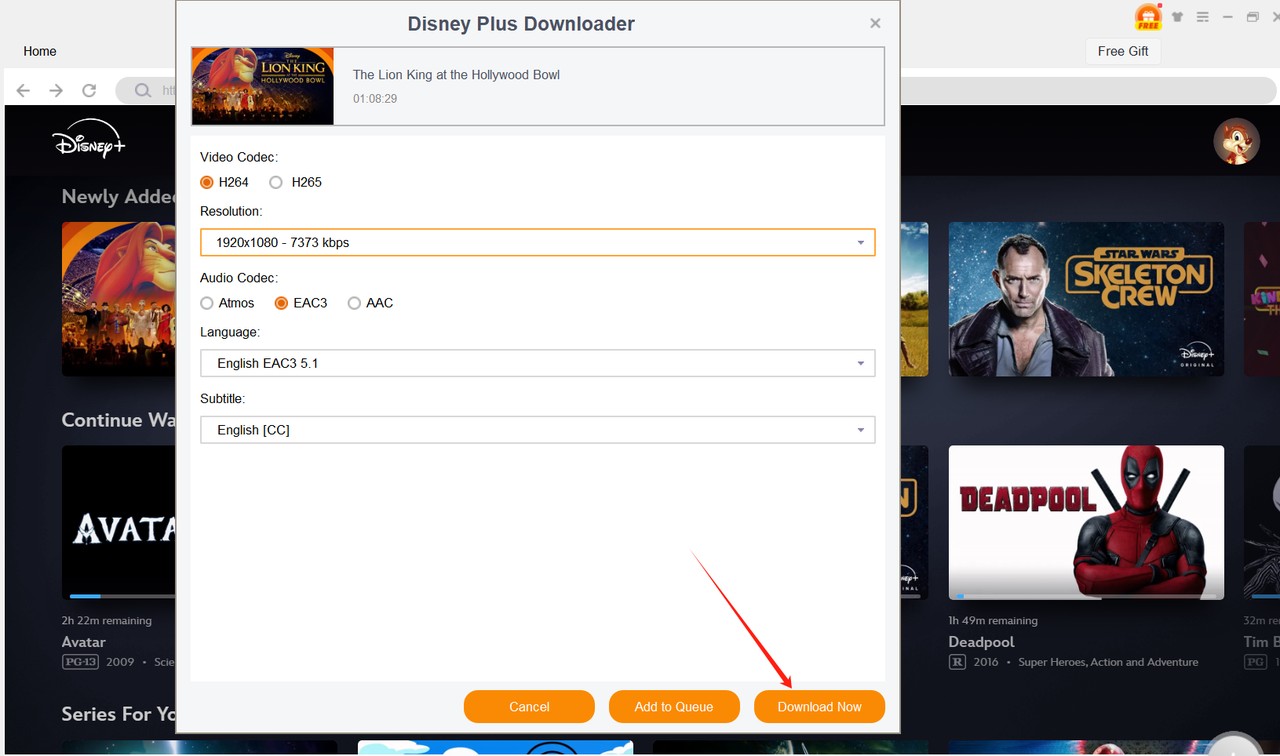 download Disney Plus videos