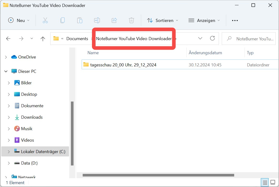 Download-Schritte mit NoteBurner YouTube Video Downloader