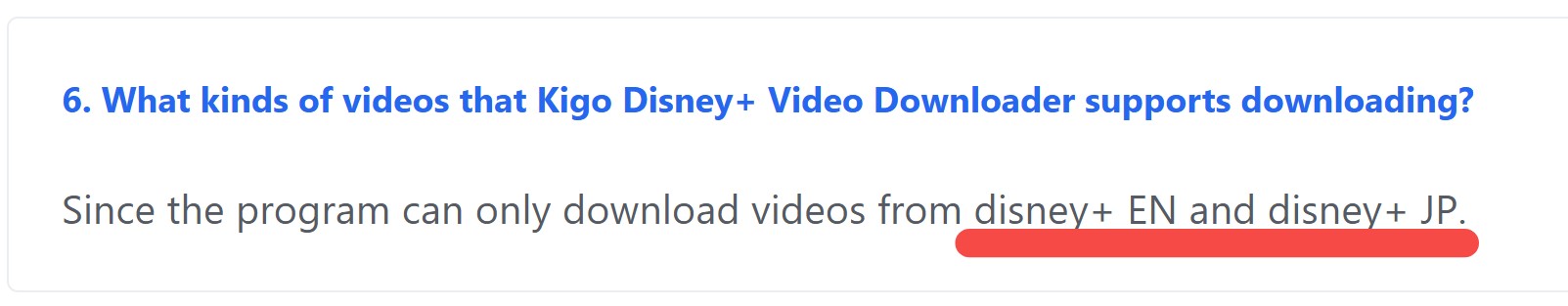 regional limits on account from kigo disney plus downloader