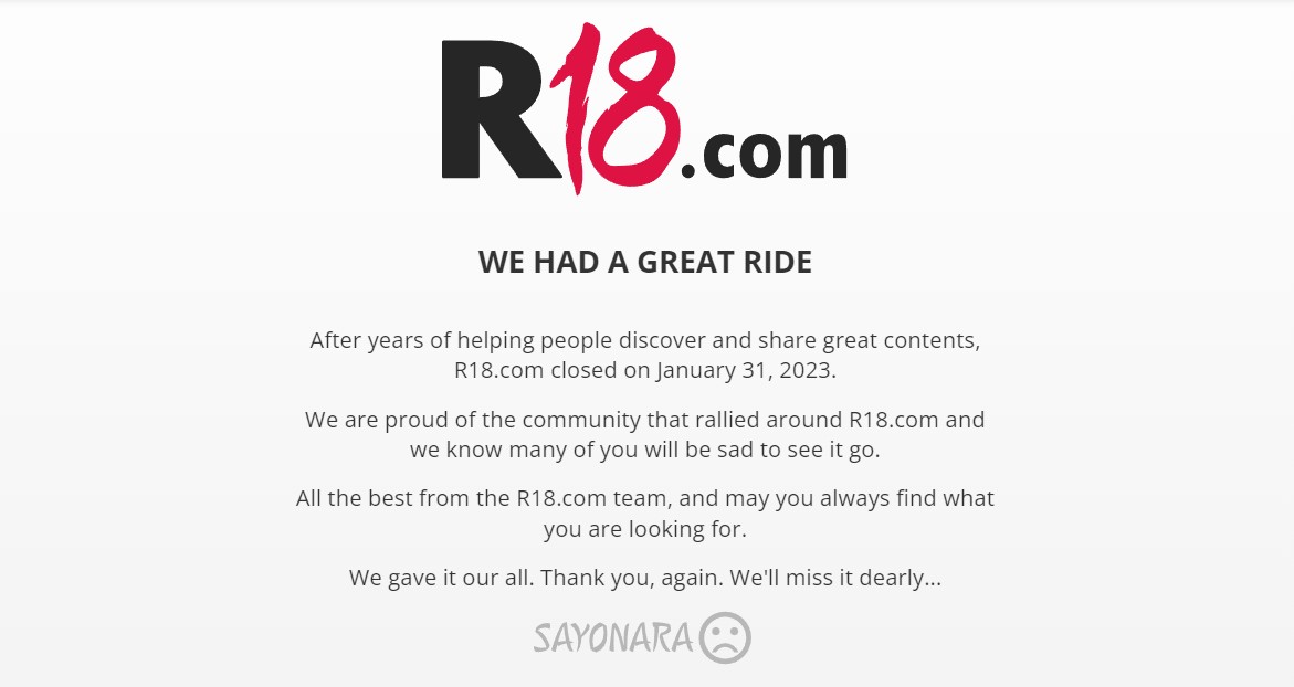 R18 com Shut Down: What are the Best R18 Alternatives