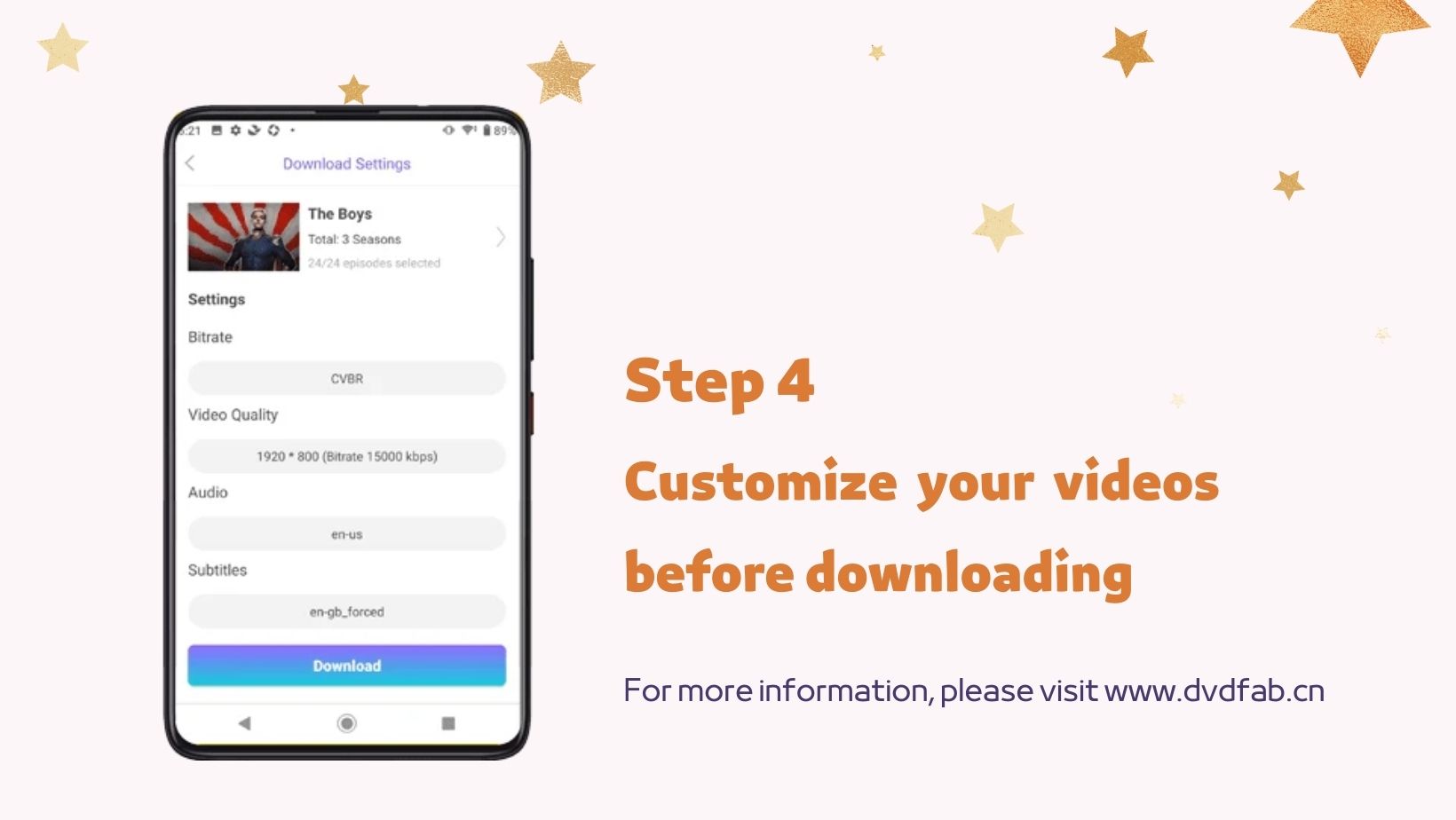 streamfab for Android download steps