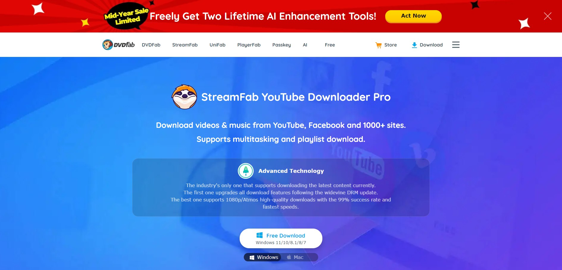 StreamFab YouTube Downloader