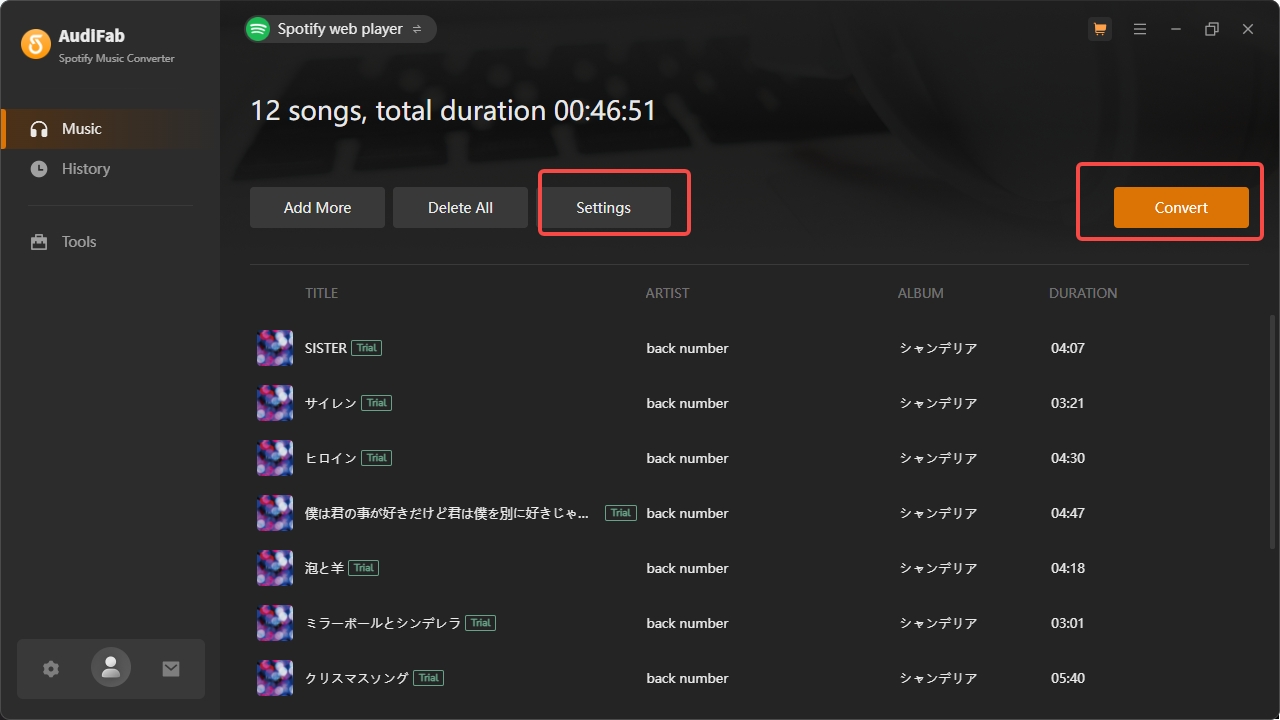audifab start to convert