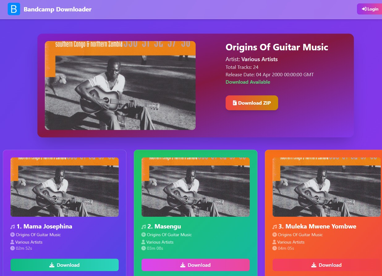 Bandcamp to MP3 Downloader download zip
