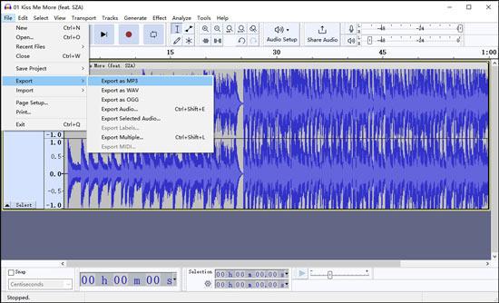 Export Audio