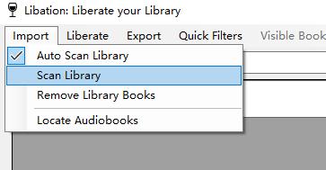 quickly scan your Audible library.