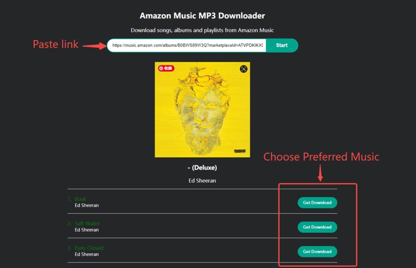paste the link into the input bar.