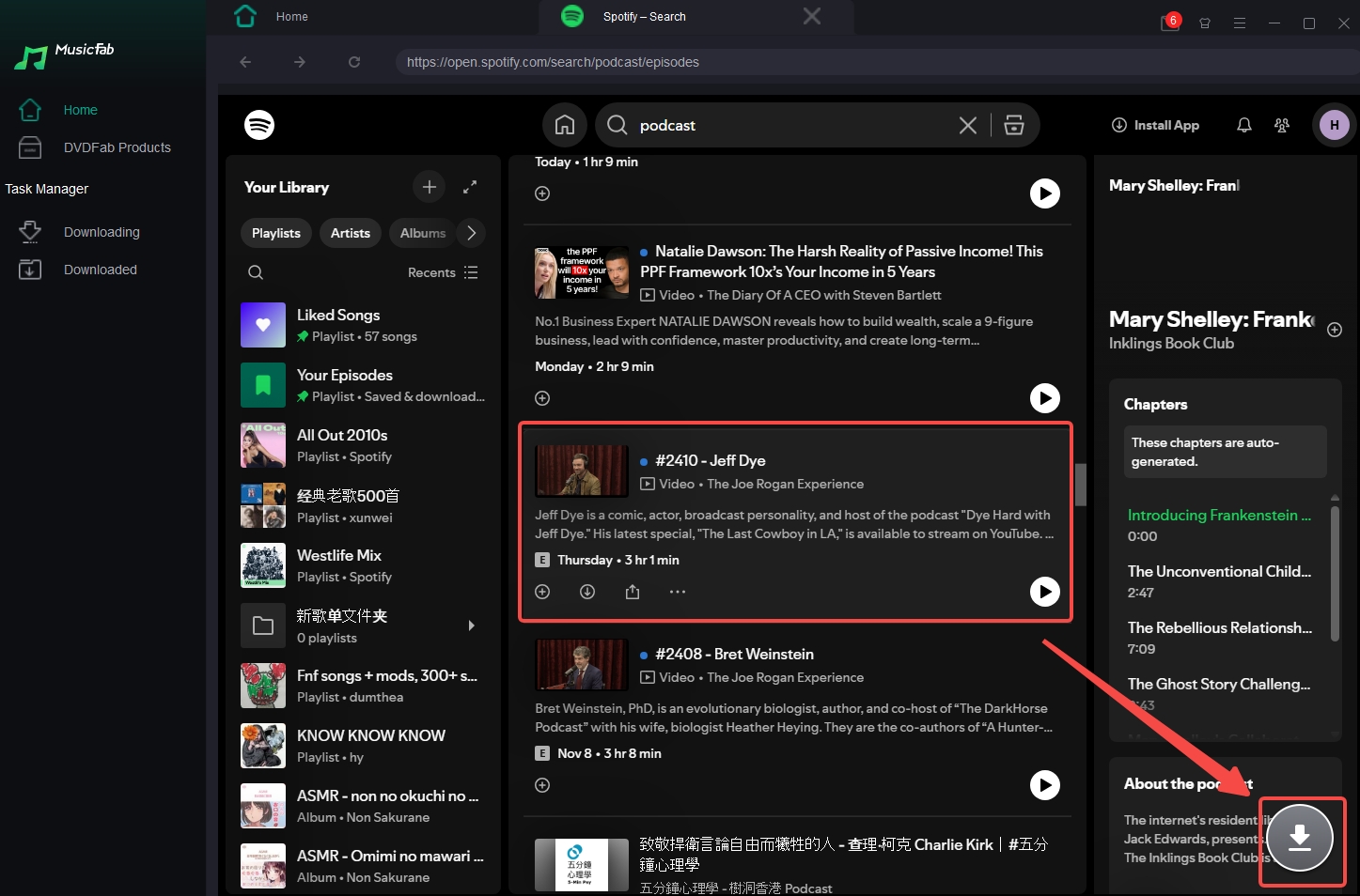 musicfab-find-spotify-podcast