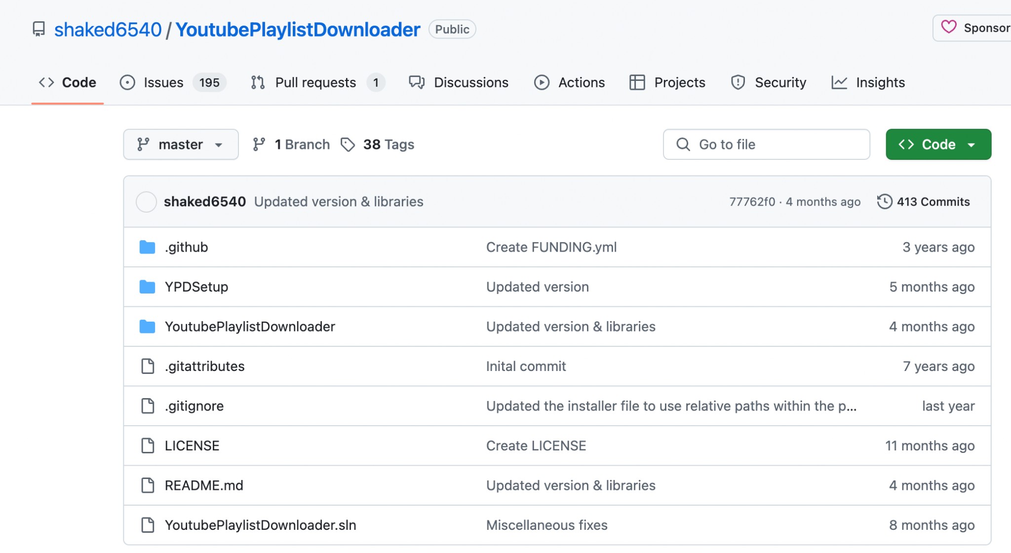 YouTubePlaylistsDownloader (Github)