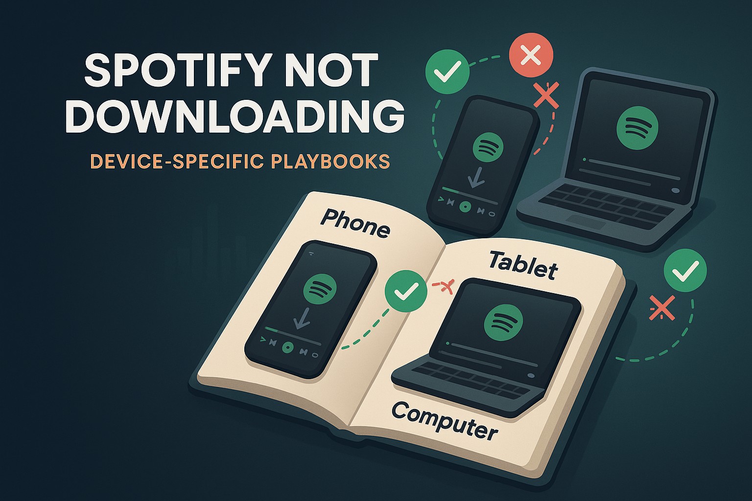 spotify not downloading:Device‑Specific Playbooks