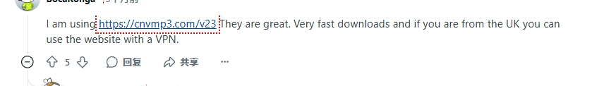 cnvmp3 from reddit comments