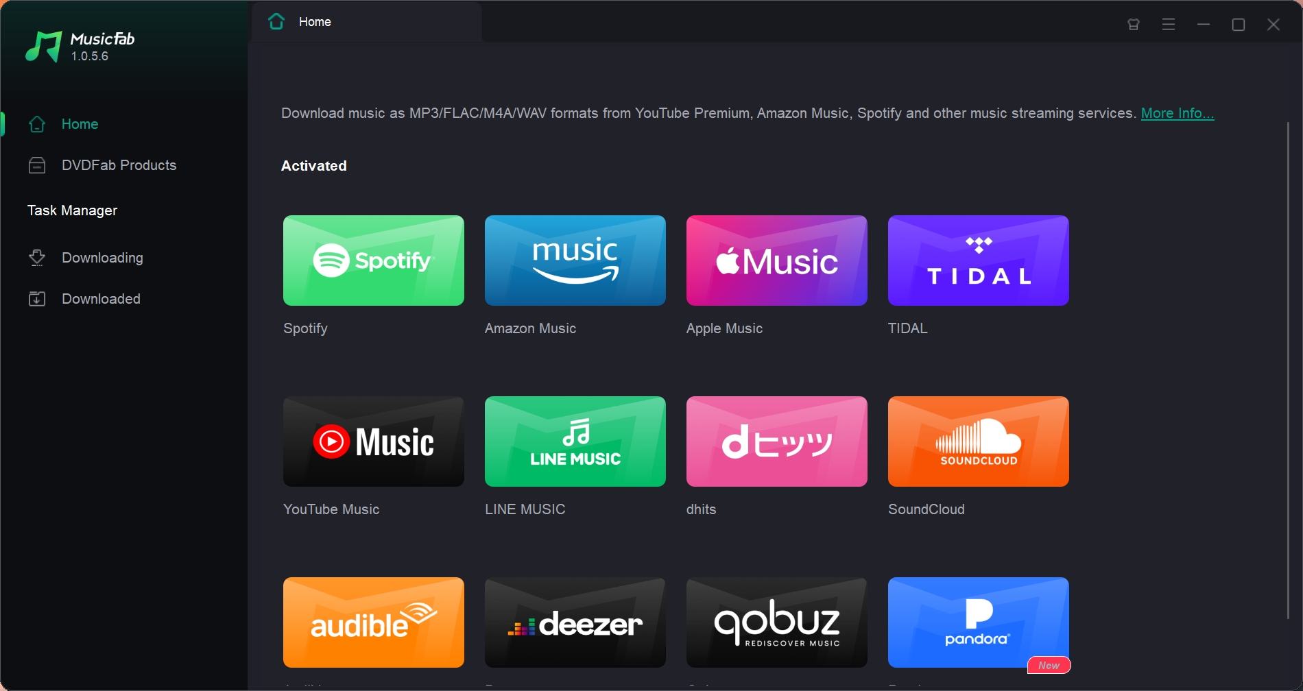 MusicFab new interface