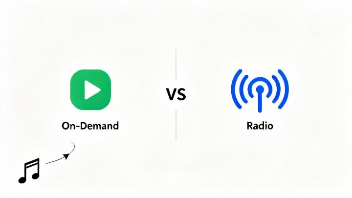 Spotify On-Demand vs. Pandora Radio
