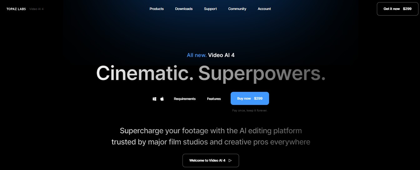 ai video upscaling: Topaz Labs Video AI