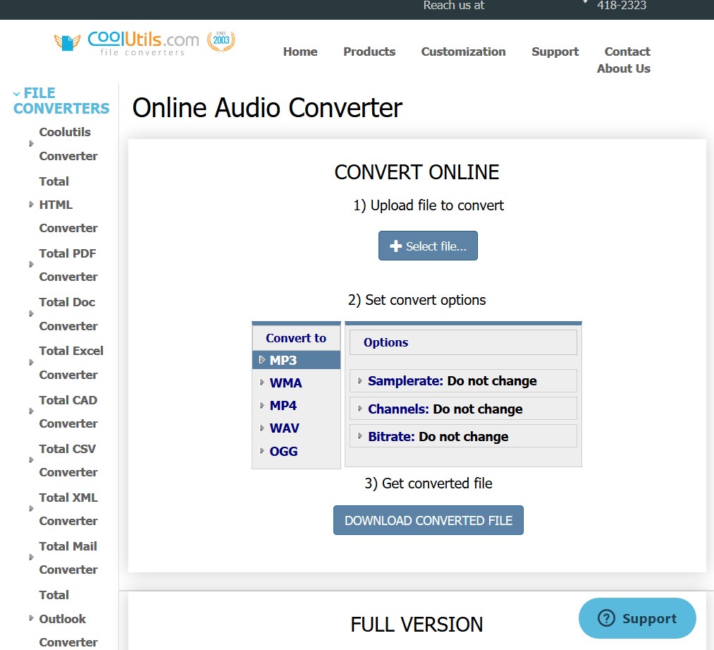 online audio converter 