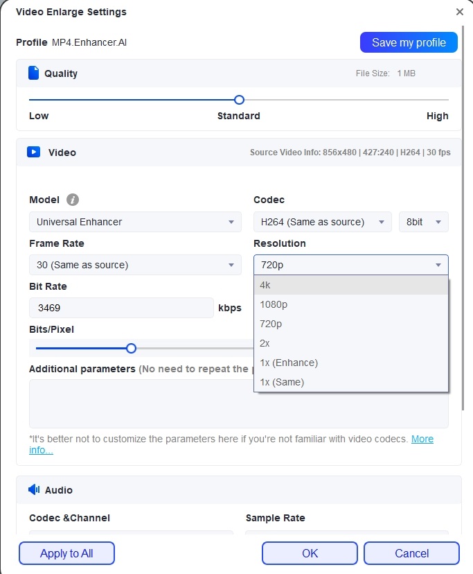 Alternative to AVCLabs Video Enhancer AI: UniFab