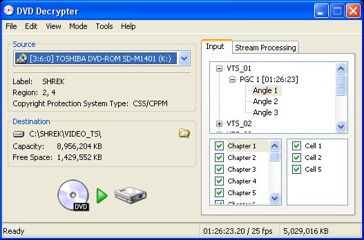 free dvd decryption software: DVD Decrypter