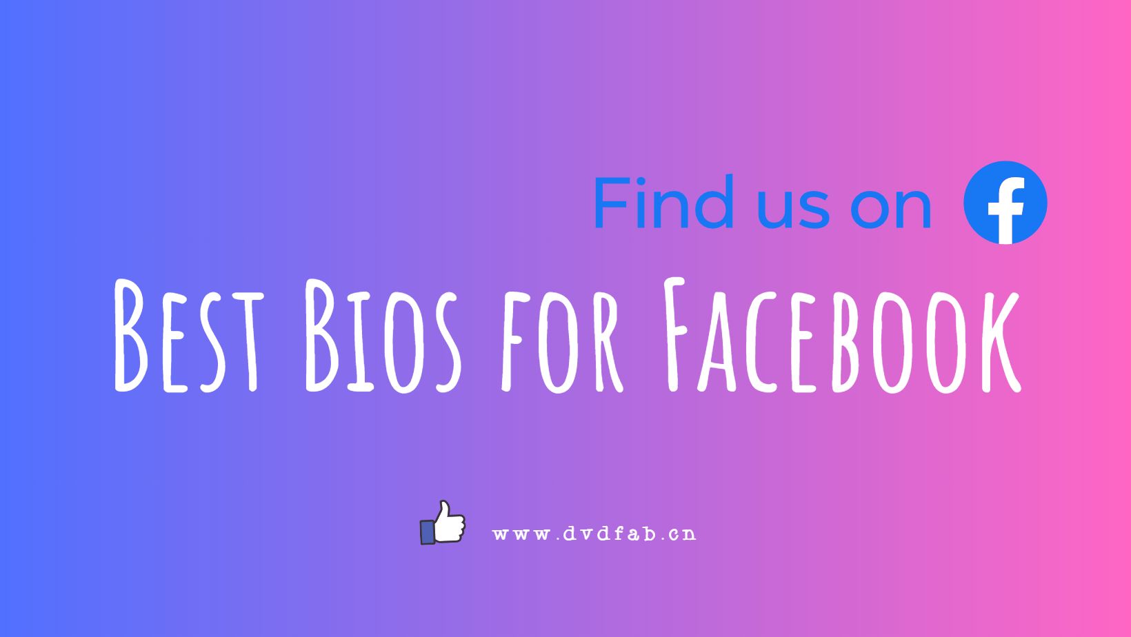 200+ exemples uniques de bio Facebook pour inspirer votre profil