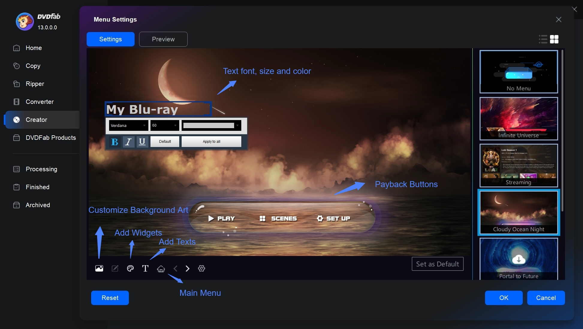 Blu-ray burner for mac: DVDFab Blu-ray Creator