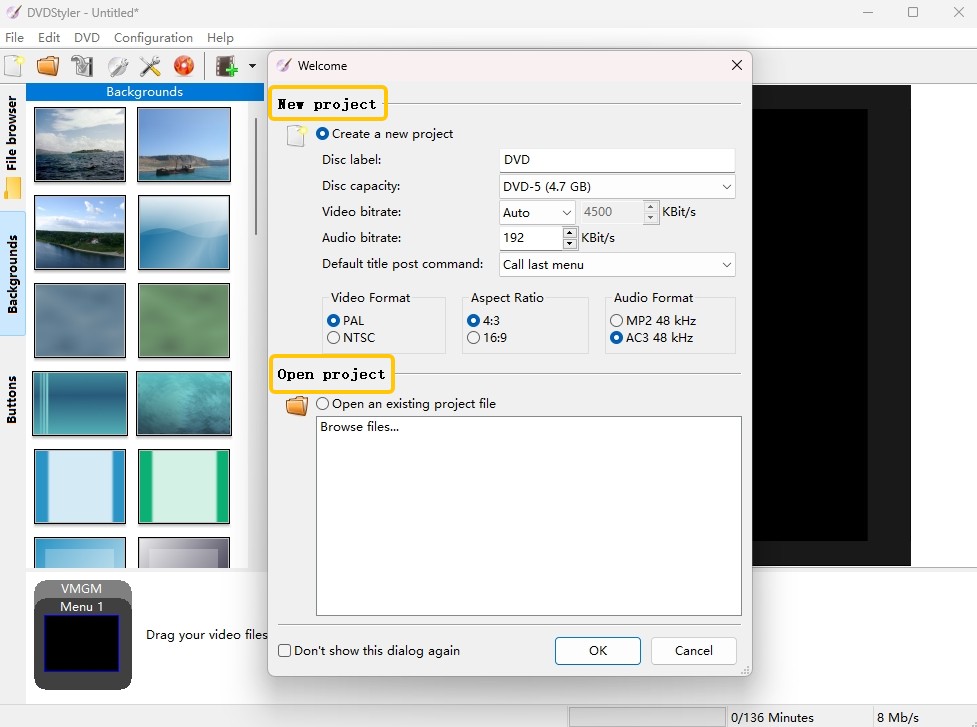 Graver MP4 sur DVD vidéo sous Windows 10 avec DVD Styler