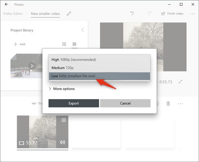 compress video files:Part 2: How to Compress Files on Windows 10 using the built-in Video Editor App?