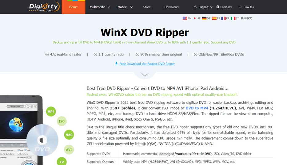 dav 轉 mp4:3. WinxDVD