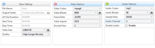 Convertir ISO en MP4 avec AVC : Any Video Converter