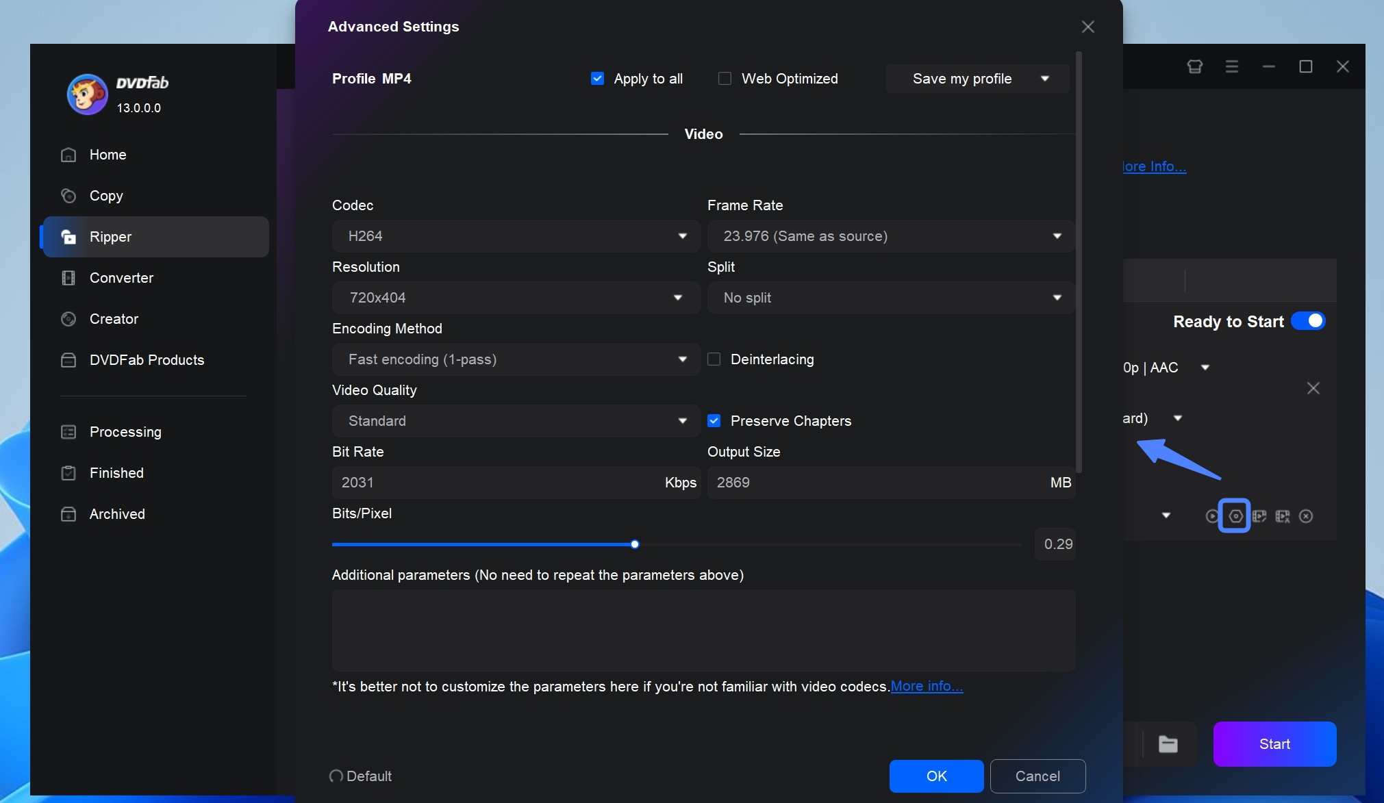 turn 4k Blu-ray to 1080p with DVDFab